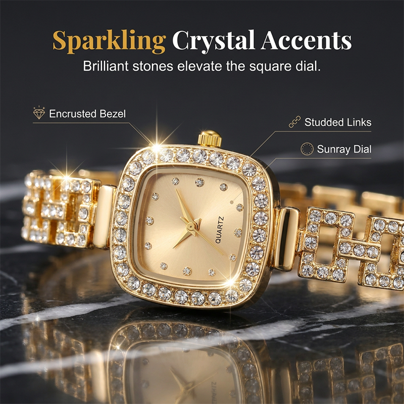 ⏳Time-Limited Special⏰Women Drawstring Bracelet Watch Square Quartz
