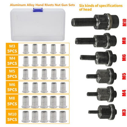 ✨ Flat Head Threaded Insert Nut Rivet Nuts Set – Multi-Size, Corrosion Resistant, Easy Install 🛠️