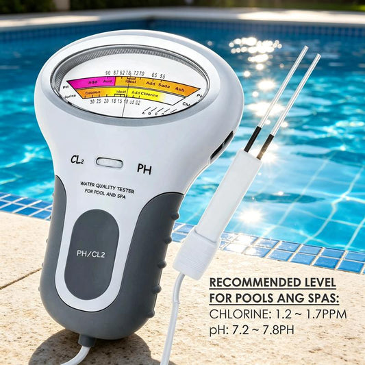 🔬💧 pH & Cl2 Chlorine Tester – 50% OFF! Precise Measurement of pH & Chlorine in Pool – Simple, Fast, Reliable. 🔥🏊