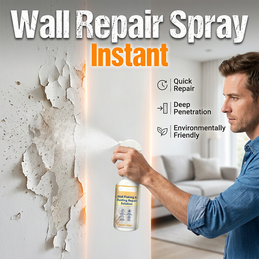 Spray-On Wall Repair Solution for Flaking & Dust
