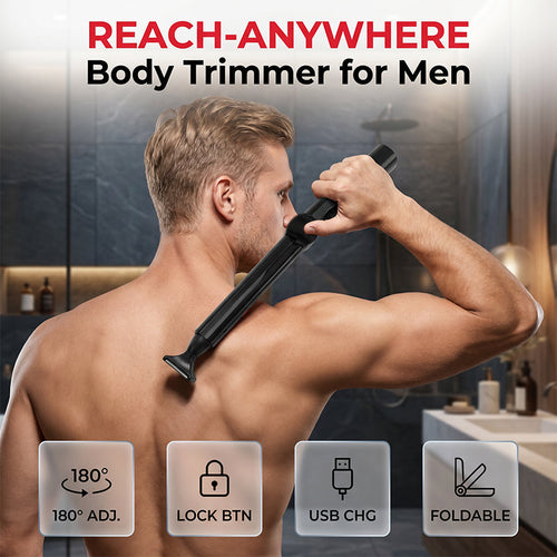 🔥Hot Sale 50% OFF🔥No More Nicks & Pulls! Reach-Anywhere Body Trimmer – Safe for Chest, Back & Below-the-Belt