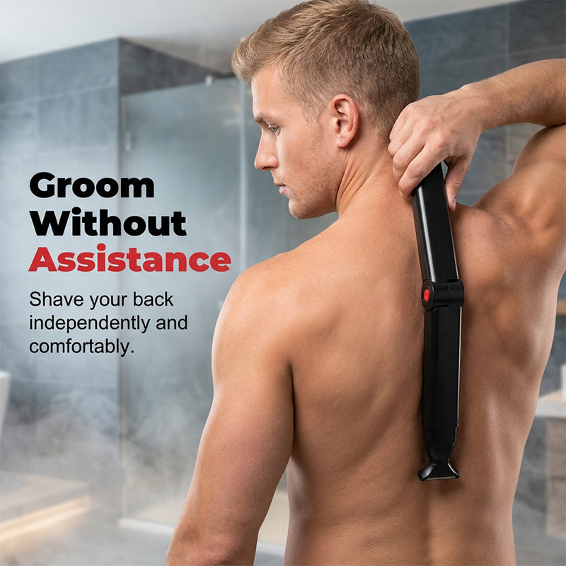 🔥Hot Sale 50% OFF🔥No More Nicks & Pulls! Reach-Anywhere Body Trimmer – Safe for Chest, Back & Below-the-Belt