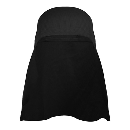 Cool-to-the-touch, reflective sun-protective neck-covering sun hat