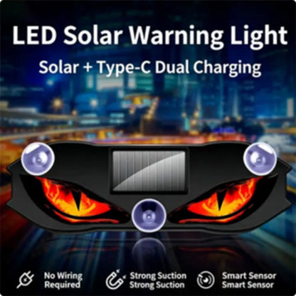 🚗🔆 Solar-Powered LED Car Warning Light –  Solar-powered, weatherproof, automatic activation at dark – for more safety on the roadside. 🔥🛡️