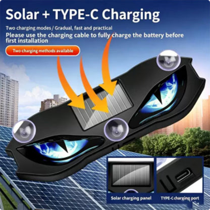 🚗🔆 Solar-Powered LED Car Warning Light –  Solar-powered, weatherproof, automatic activation at dark – for more safety on the roadside. 🔥🛡️