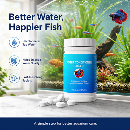 🔥Hot Sale 50% OFF🔥Healthy Fish, Happy Tank! Aquarium Dechlorinator Water Conditioner Tablets 💧