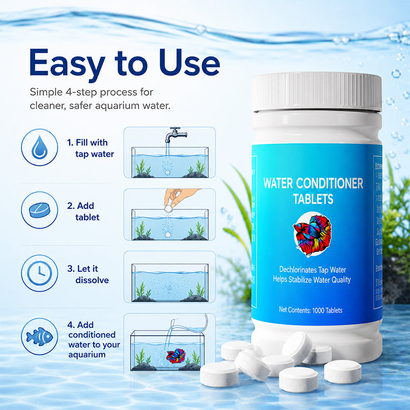 🔥Hot Sale 50% OFF🔥Healthy Fish, Happy Tank! Aquarium Dechlorinator Water Conditioner Tablets 💧