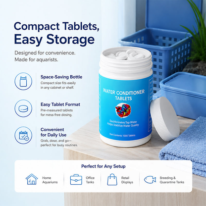 🔥Hot Sale 50% OFF🔥Healthy Fish, Happy Tank! Aquarium Dechlorinator Water Conditioner Tablets 💧