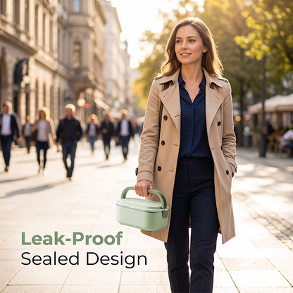 ⏰Portable Electric Heated Lunch Box Water-Free Food Warmer