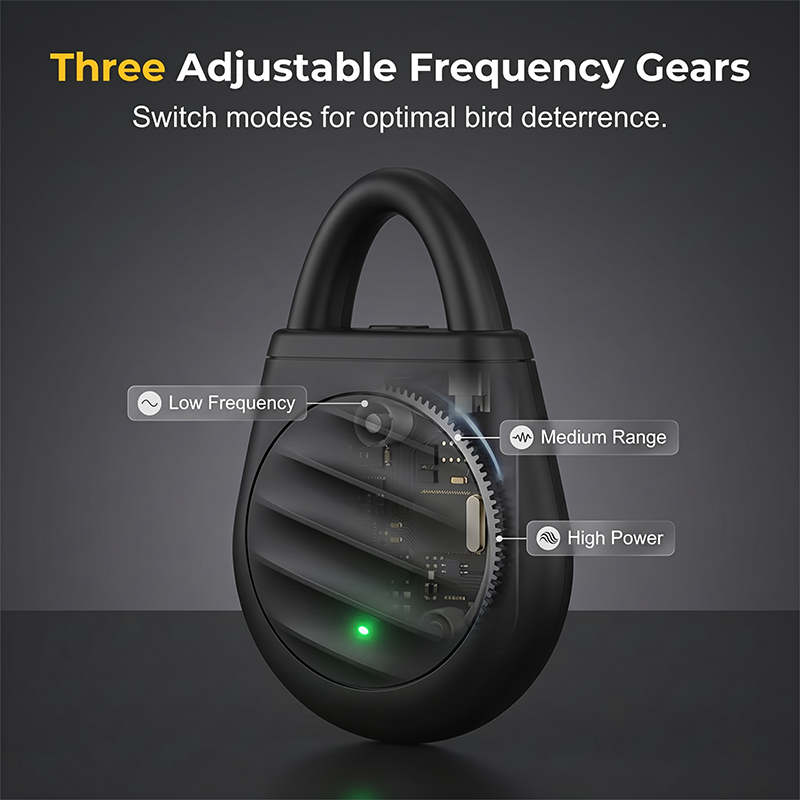 🏆 1Last Day Special Price £8.77 ! 🐦Buy 2 Get 1 Free🎁No more trouble from birds, beasts and locusts！Portable Ultrasonic Bird Repellent Keychain