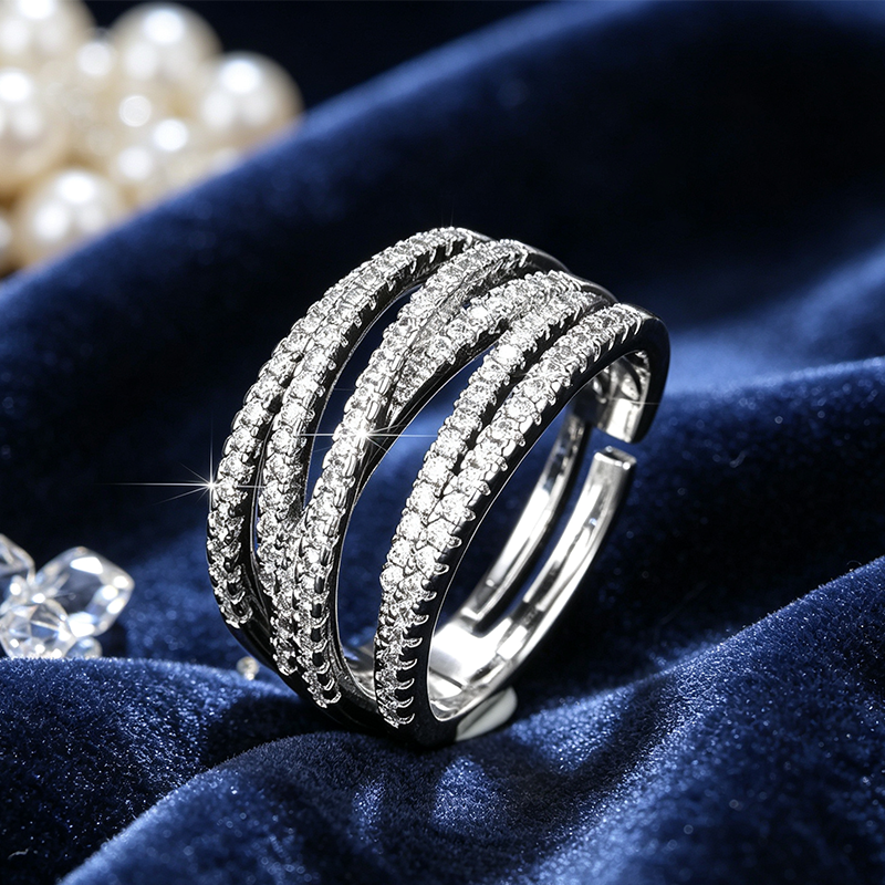 🎁2026 New Arrivals 50% OFF💥Adjustable Multi-Band Crossover Ring