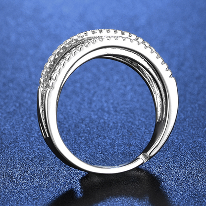 🎁2026 New Arrivals 50% OFF💥Adjustable Multi-Band Crossover Ring