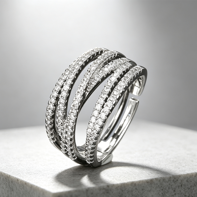 🎁2026 New Arrivals 50% OFF💥Adjustable Multi-Band Crossover Ring