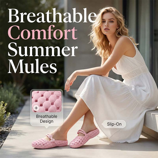 🩴Women's Closed-Toe Breathable Mules
