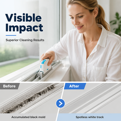 🧽 3-in-1 Window Track Deep Cleaning Tool – Scrub, Brush & Clean Tight Gaps
