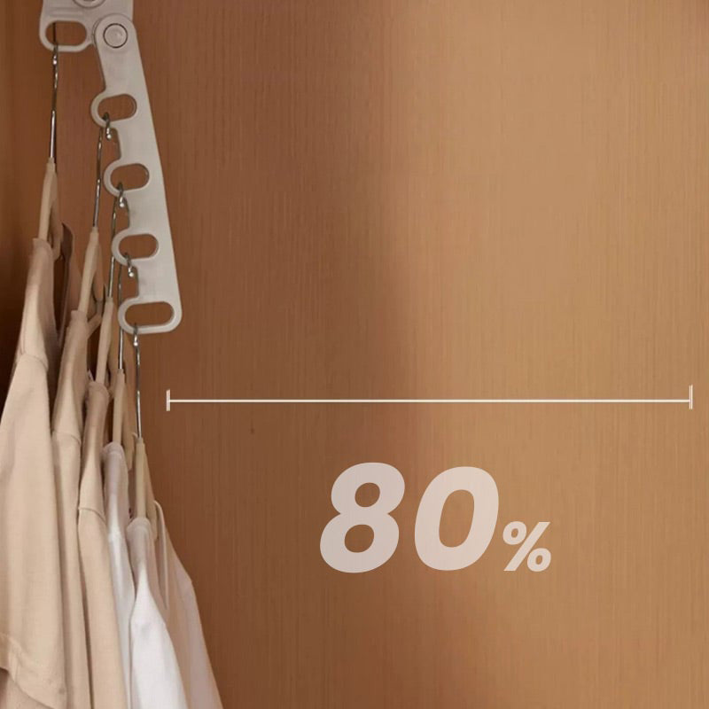 🥼Hang clothes anywhere you want！Portable Foldable Clothes Hanger