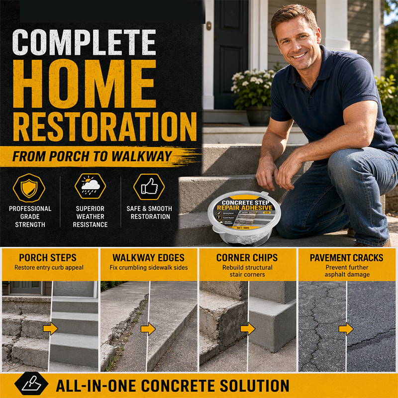 Step repair adhesive, cement floor repair agent, strong weather-resistant and waterproof concrete crack repair agent