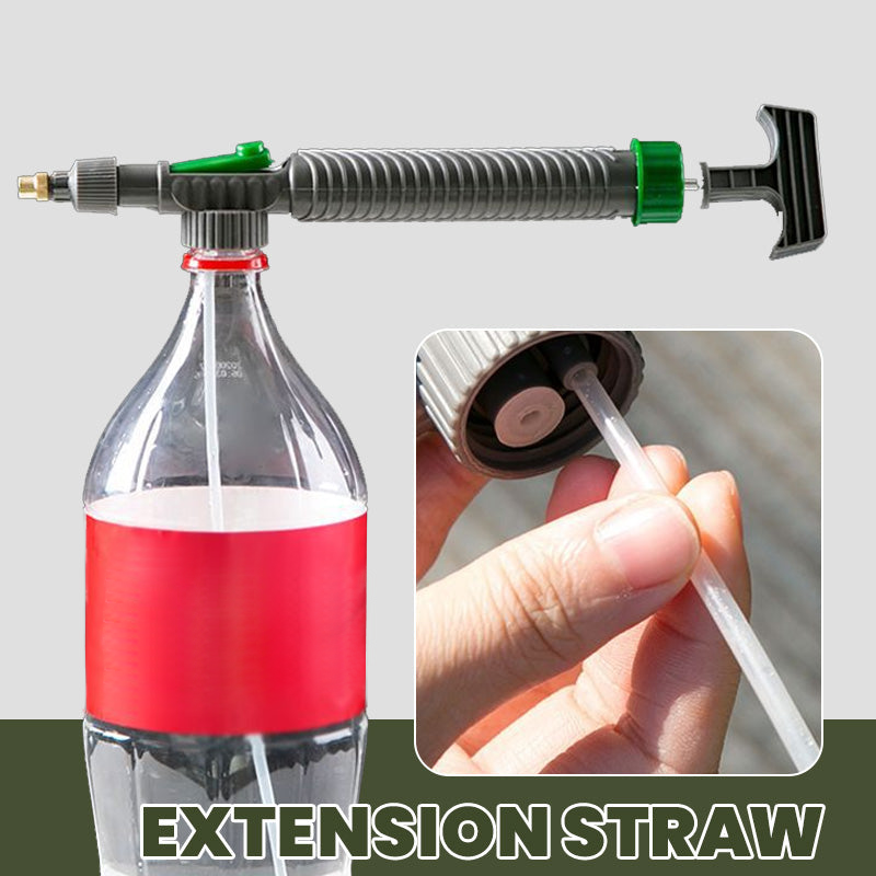 🌿50% OFF NOW! Manual Drink Bottle Sprayer with Adjustable Nozzle‑Portable DIY Garden Spray Tool, Fits Standard Plastic Bottles for Plant Watering, Fertilizing & Pest Control