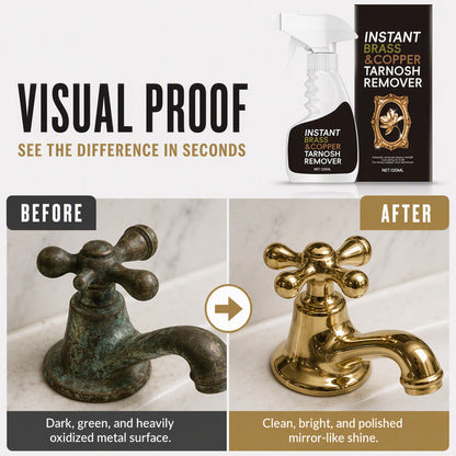 🏆✨ Today 49% OFF🔥 Instant Brass Tarnish Remover Spray | The Easy Way to Restore Beautiful Brass Shine
