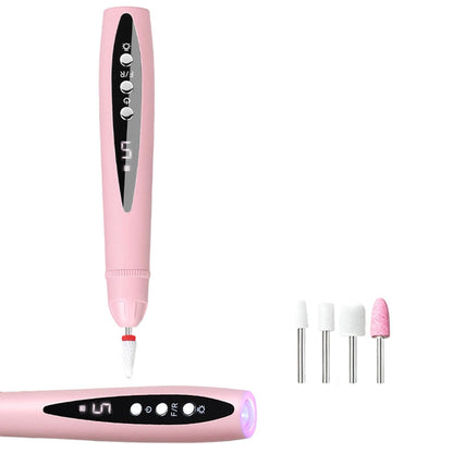 💅✨ 2-in-1 Electric Nail Drill with UV Lamp – Portable, Cordless, For Permanent Salon Manicure Right At Home 💖🔋