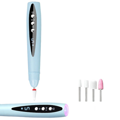 💅✨ 2-in-1 Electric Nail Drill with UV Lamp – Portable, Cordless, For Permanent Salon Manicure Right At Home 💖🔋