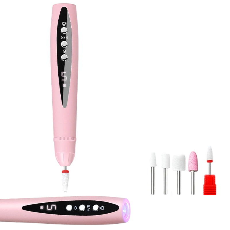 💅✨ 2-in-1 Electric Nail Drill with UV Lamp – Portable, Cordless, For Permanent Salon Manicure Right At Home 💖🔋