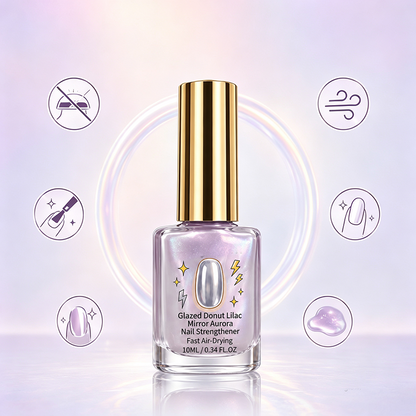 💜✨Lilac Glossy Mirror Nail Strengthener