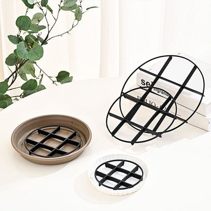 4-Pack Flowerpot Riser Tray – Lift Pots for Better Airflow & Cleaner Surfaces