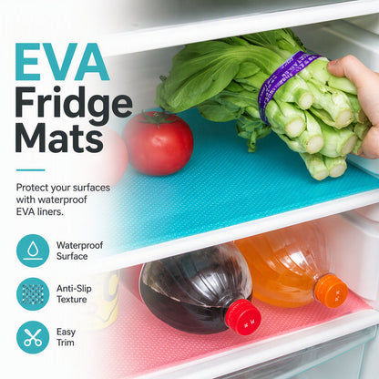 🛡️ Waterproof Fridge Shelf Liners – Non-slip, easy-clean & food-safe – Keeps fridge shelves fresh & organized ✨