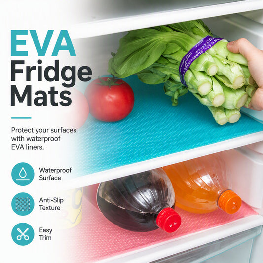 🛡️ Waterproof Fridge Shelf Liners – Non-slip, easy-clean & food-safe – Keeps fridge shelves fresh & organized ✨
