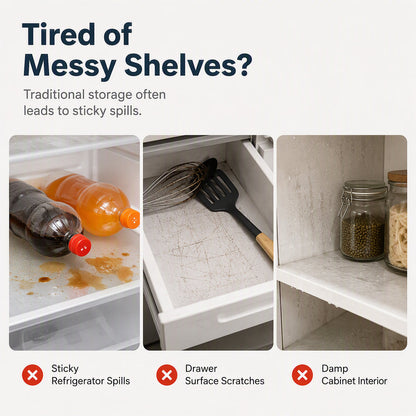 🛡️ Waterproof Fridge Shelf Liners – Non-slip, easy-clean & food-safe – Keeps fridge shelves fresh & organized ✨