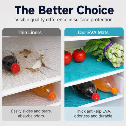 🛡️ Waterproof Fridge Shelf Liners – Non-slip, easy-clean & food-safe – Keeps fridge shelves fresh & organized ✨