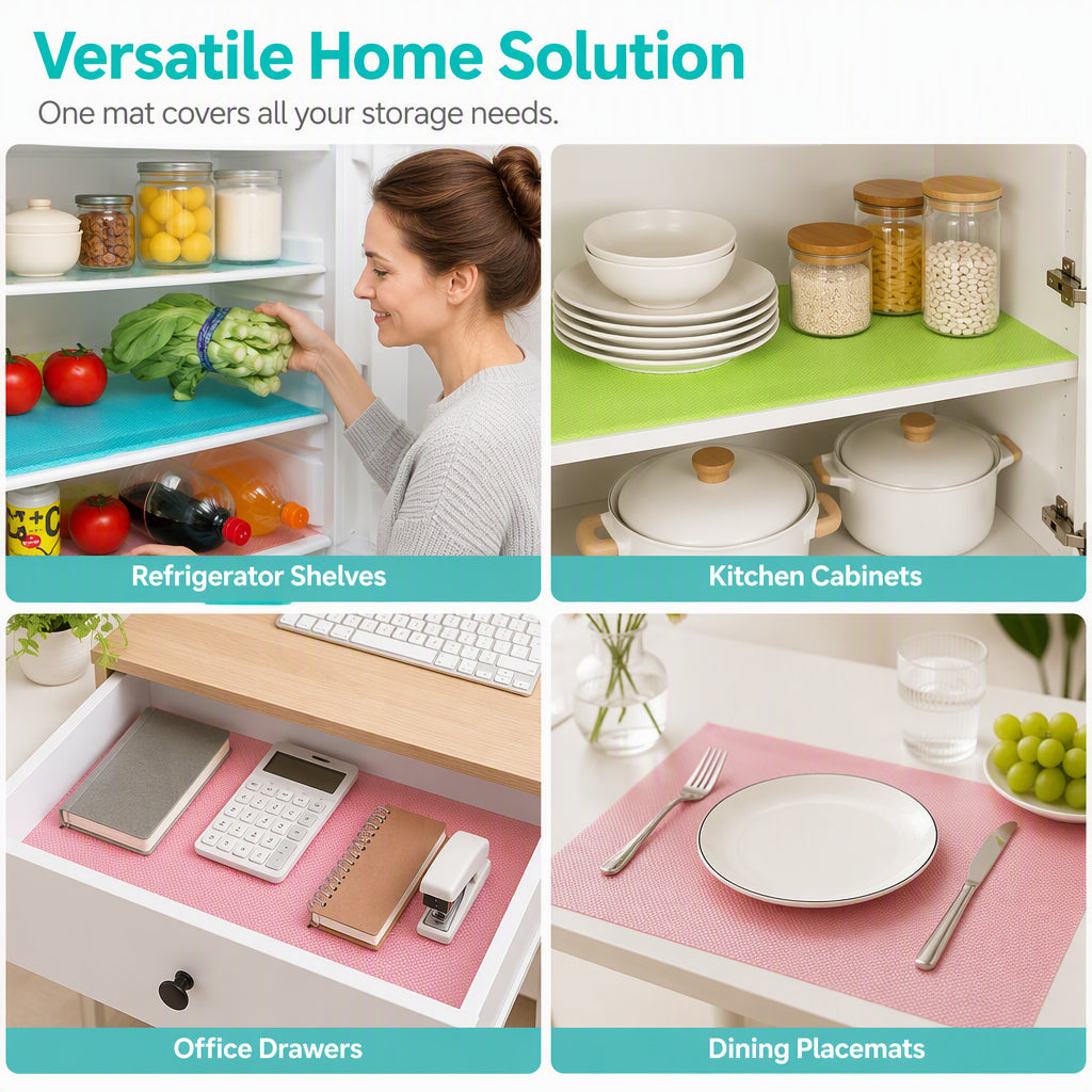 🛡️ Waterproof Fridge Shelf Liners – Non-slip, easy-clean & food-safe – Keeps fridge shelves fresh & organized ✨