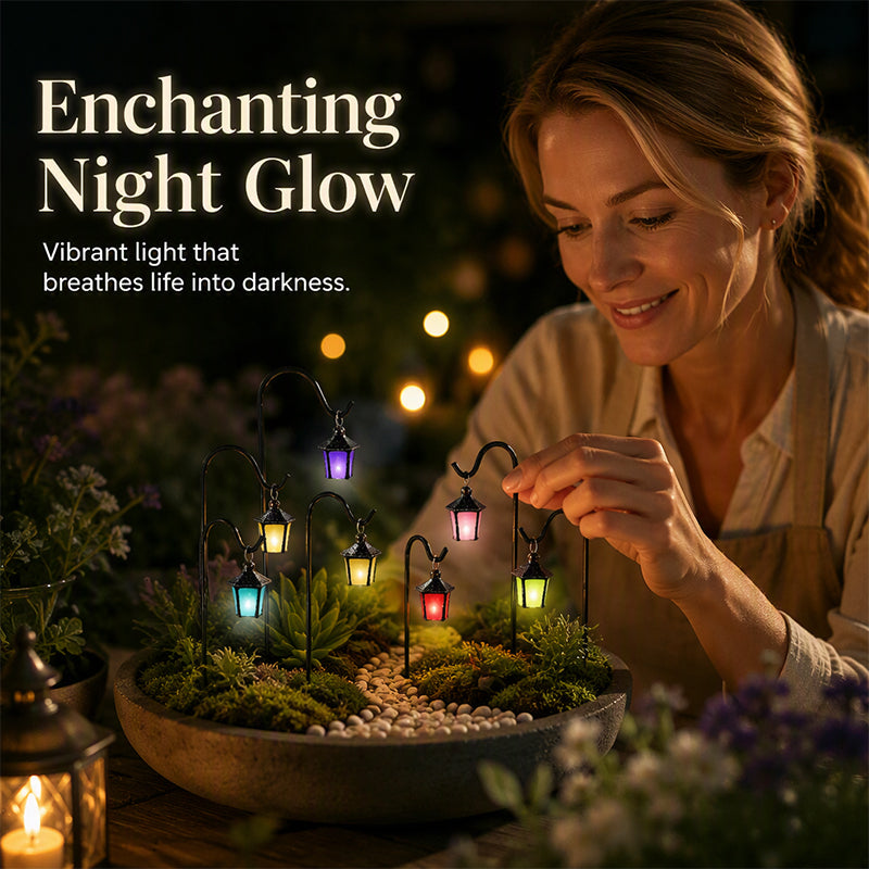 🌿 Glow-in-the-dark plant supports – 7 colors, premium resin, sturdy iron hooks. 🌙