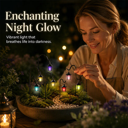 🌿 Glow-in-the-dark plant supports – 7 colors, premium resin, sturdy iron hooks. 🌙