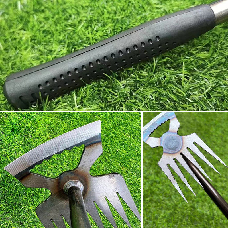 🌱50% OFF NOW! Manual Weed Remover Tool‑ Multi‑Function Garden Weeding Rake, Heavy‑Duty Metal Hand Weeder for Lawn, Backyard & Farm Planting