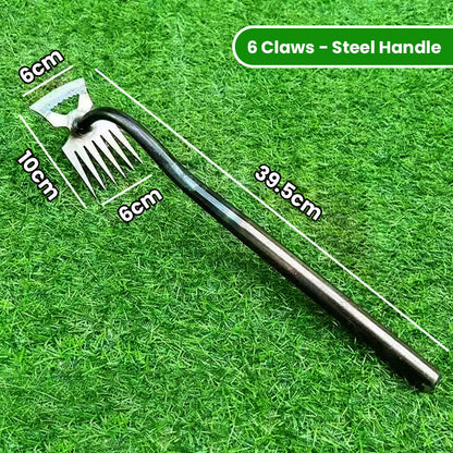 🌱50% OFF NOW! Manual Weed Remover Tool‑ Multi‑Function Garden Weeding Rake, Heavy‑Duty Metal Hand Weeder for Lawn, Backyard & Farm Planting