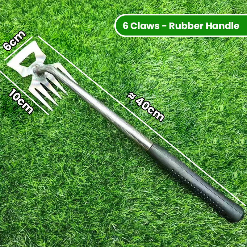 🌱50% OFF NOW! Manual Weed Remover Tool‑ Multi‑Function Garden Weeding Rake, Heavy‑Duty Metal Hand Weeder for Lawn, Backyard & Farm Planting