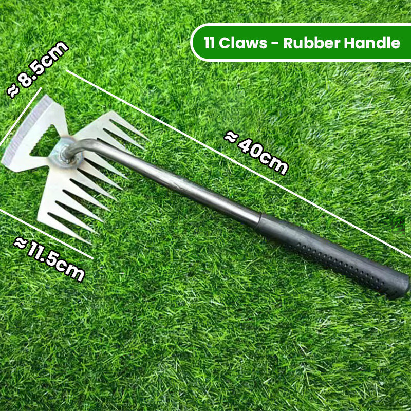 🌱50% OFF NOW! Manual Weed Remover Tool‑ Multi‑Function Garden Weeding Rake, Heavy‑Duty Metal Hand Weeder for Lawn, Backyard & Farm Planting