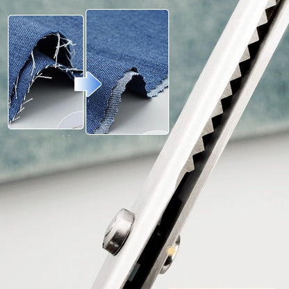 ✂️ 2026 Sale — Over 23,100 Sold! 🧵 Multipurpose Pinking Shears Serrated Scissors – Zigzag Fabric Cutting, Ergonomic Handle & Rust-Resistant Steel ⚡