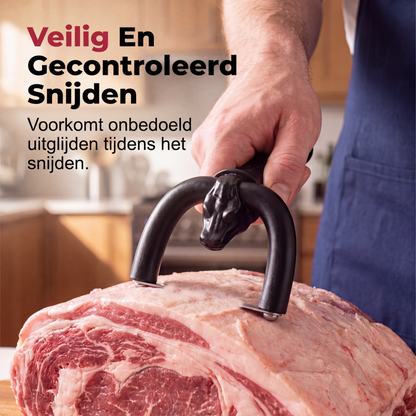 🥳2026 HOT SALE🥩🔪 50% OFF! Handheld Fat Trimmer for Beef & Pork – U-shaped curved holder targets surface fat without wasting lean meat! 🧑‍🍳✨