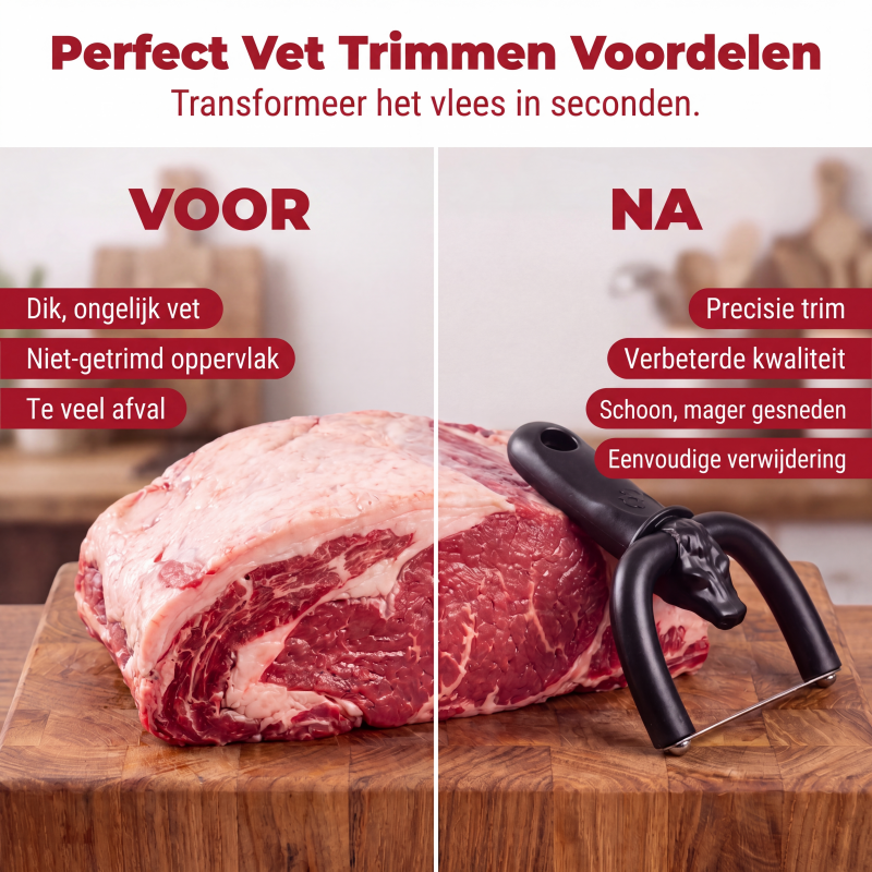 🥳2026 HOT SALE🥩🔪 50% OFF! Handheld Fat Trimmer for Beef & Pork – U-shaped curved holder targets surface fat without wasting lean meat! 🧑‍🍳✨