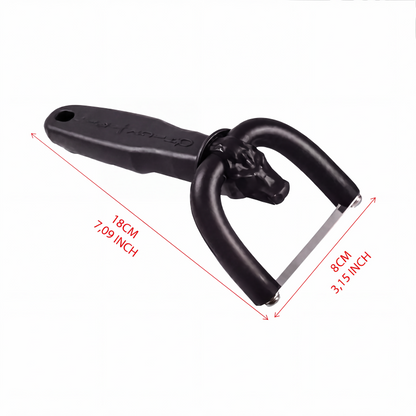 🥳2026 HOT SALE🥩🔪 50% OFF! Handheld Fat Trimmer for Beef & Pork – U-shaped curved holder targets surface fat without wasting lean meat! 🧑‍🍳✨