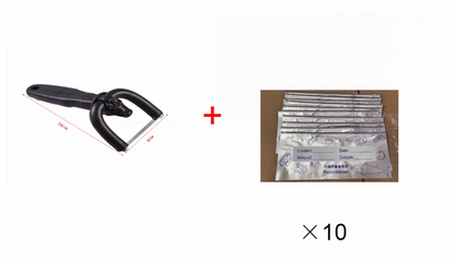 🥳2026 HOT SALE🥩🔪 50% OFF! Handheld Fat Trimmer for Beef & Pork – U-shaped curved holder targets surface fat without wasting lean meat! 🧑‍🍳✨