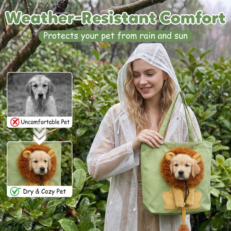 🥳 Hot Seller 🥳💞 Over 10,000 sold! Pet carrier! Features a head opening and lion-mane pattern, made from durable canvas. Travel in style—hurry and grab yours now! ✅