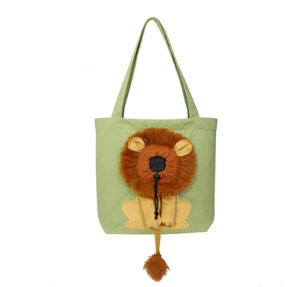 🥳 Hot Seller 🥳💞 Over 10,000 sold! Pet carrier! Features a head opening and lion-mane pattern, made from durable canvas. Travel in style—hurry and grab yours now! ✅