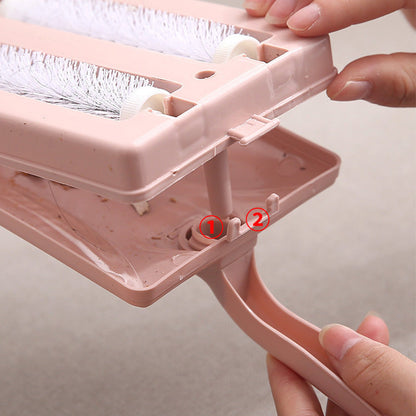 Handheld Double Roller Carpet Roller Brush
