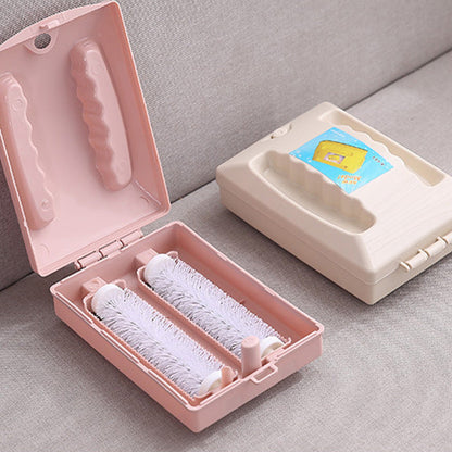 Handheld Double Roller Carpet Roller Brush