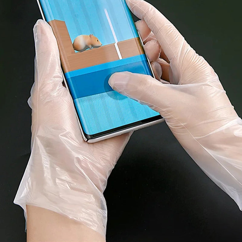 🔥Food Grade Transparent Thickened Disposable Gloves