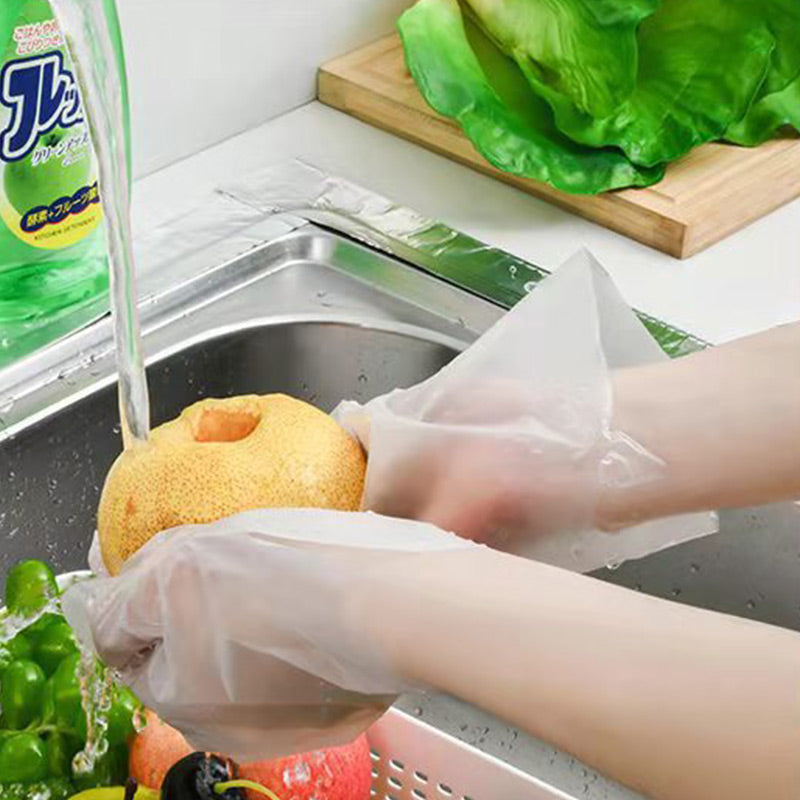 🔥Food Grade Transparent Thickened Disposable Gloves